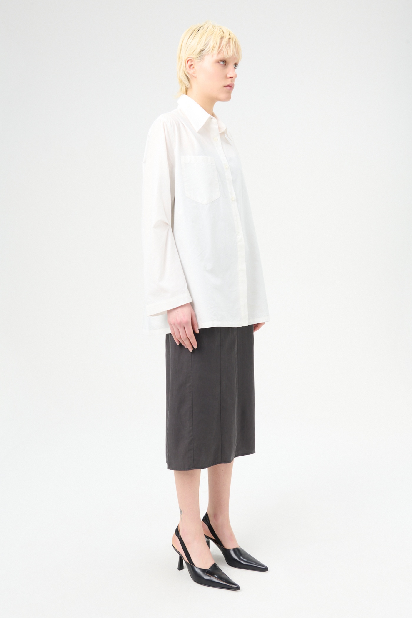 Machine Shirt White Peached Cupro - 5