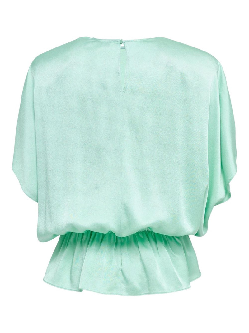 Stella McCartney elasticated satin blouse outlook