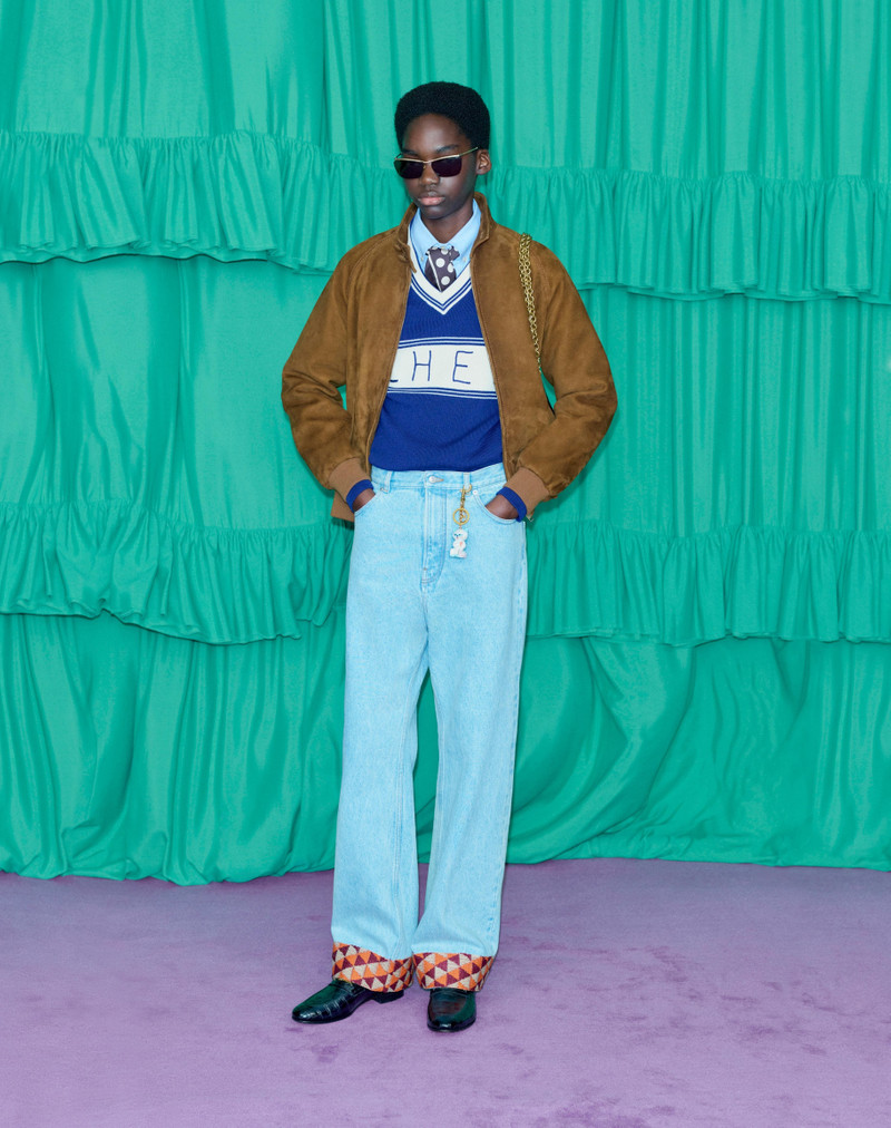 WOOL AND COTTON SWEATER WITH CHEZ VALENTINO JACQUARD PATTERN 9