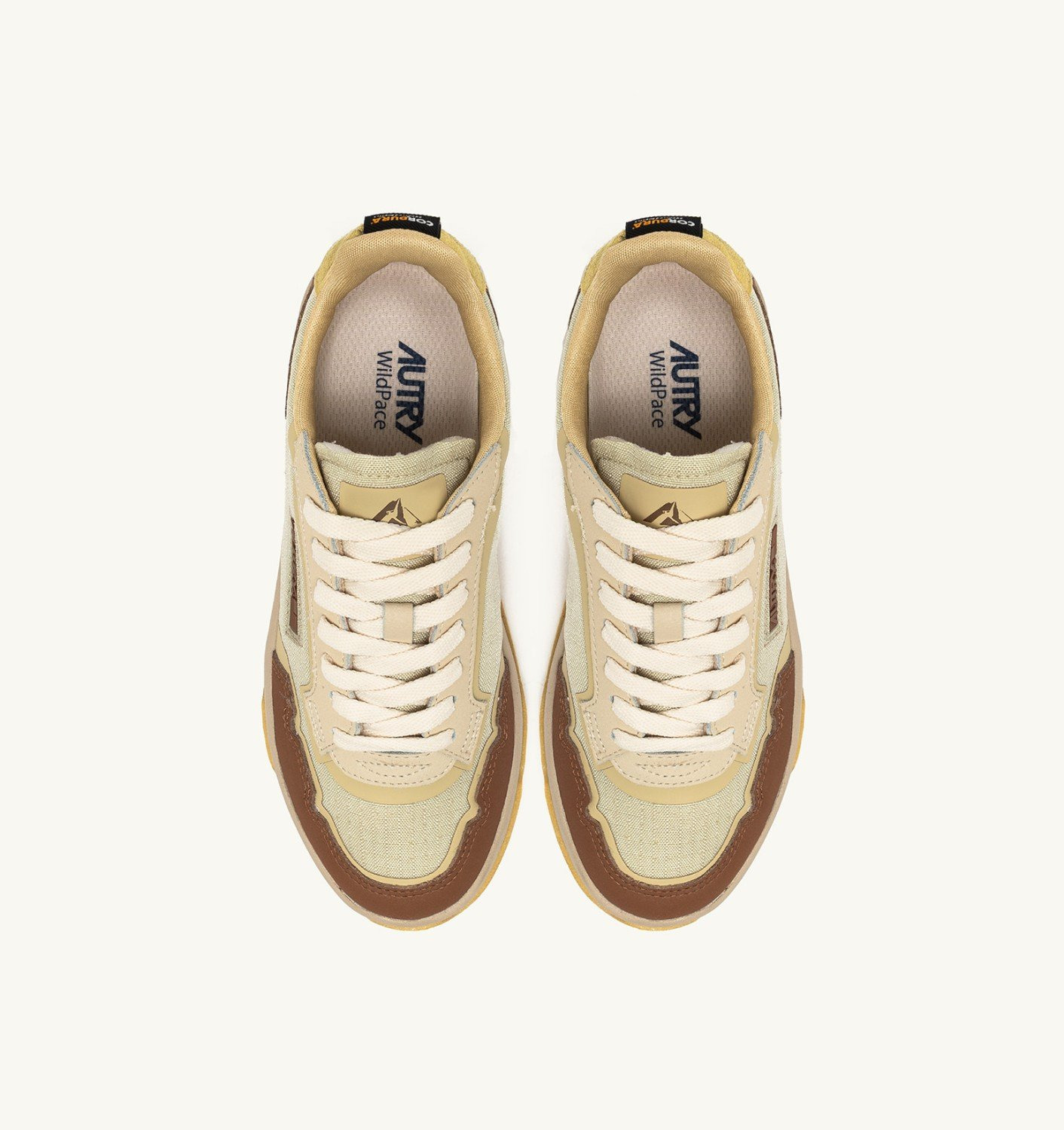 WILDPACE LOW SNEAKERS IN RIPSTOP NYLON AND LEATHER COLOR FOG AND THRUSH - 5