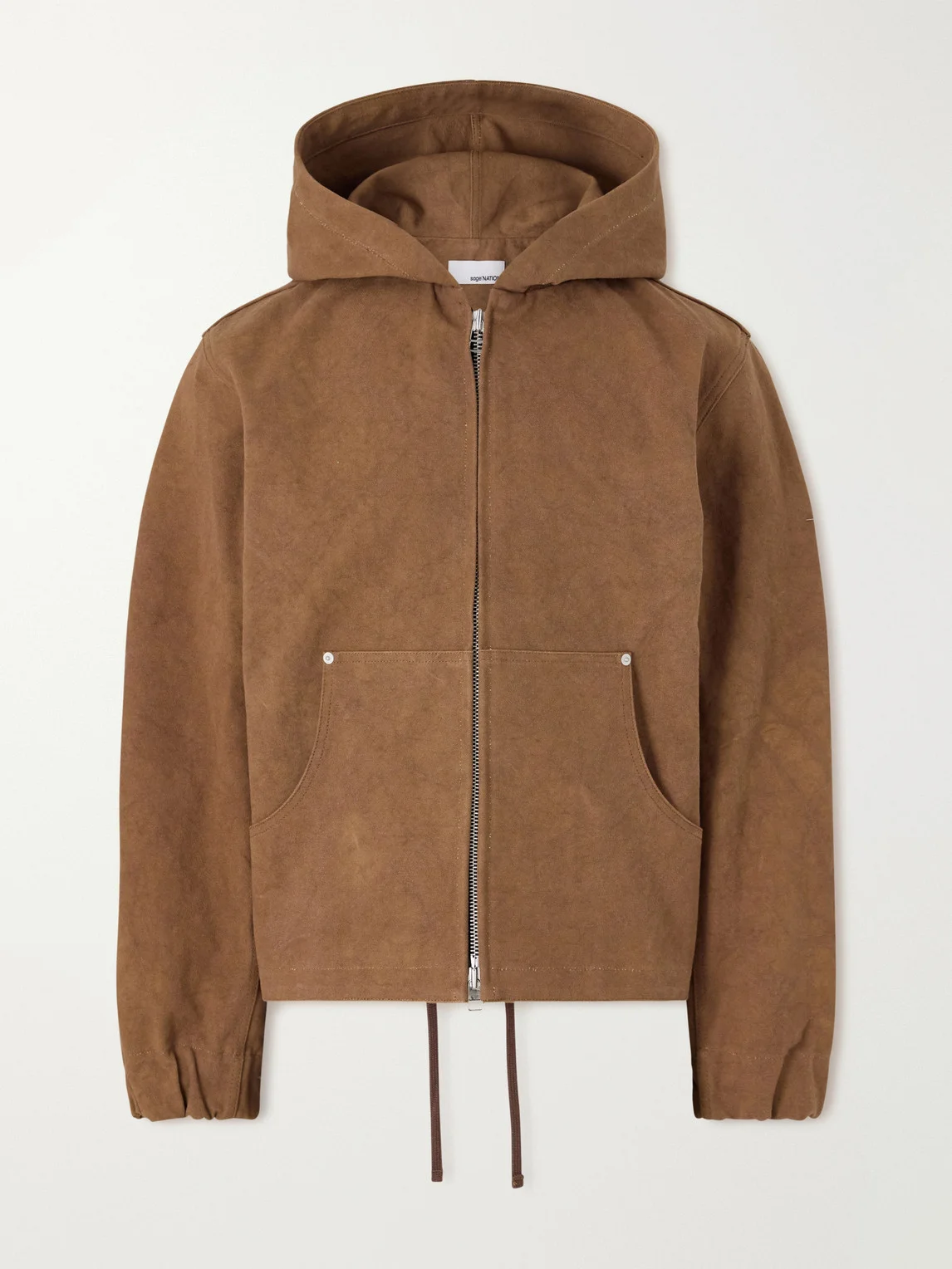 Duck Cotton-Canvas Hooded Blouson Jacket - 1