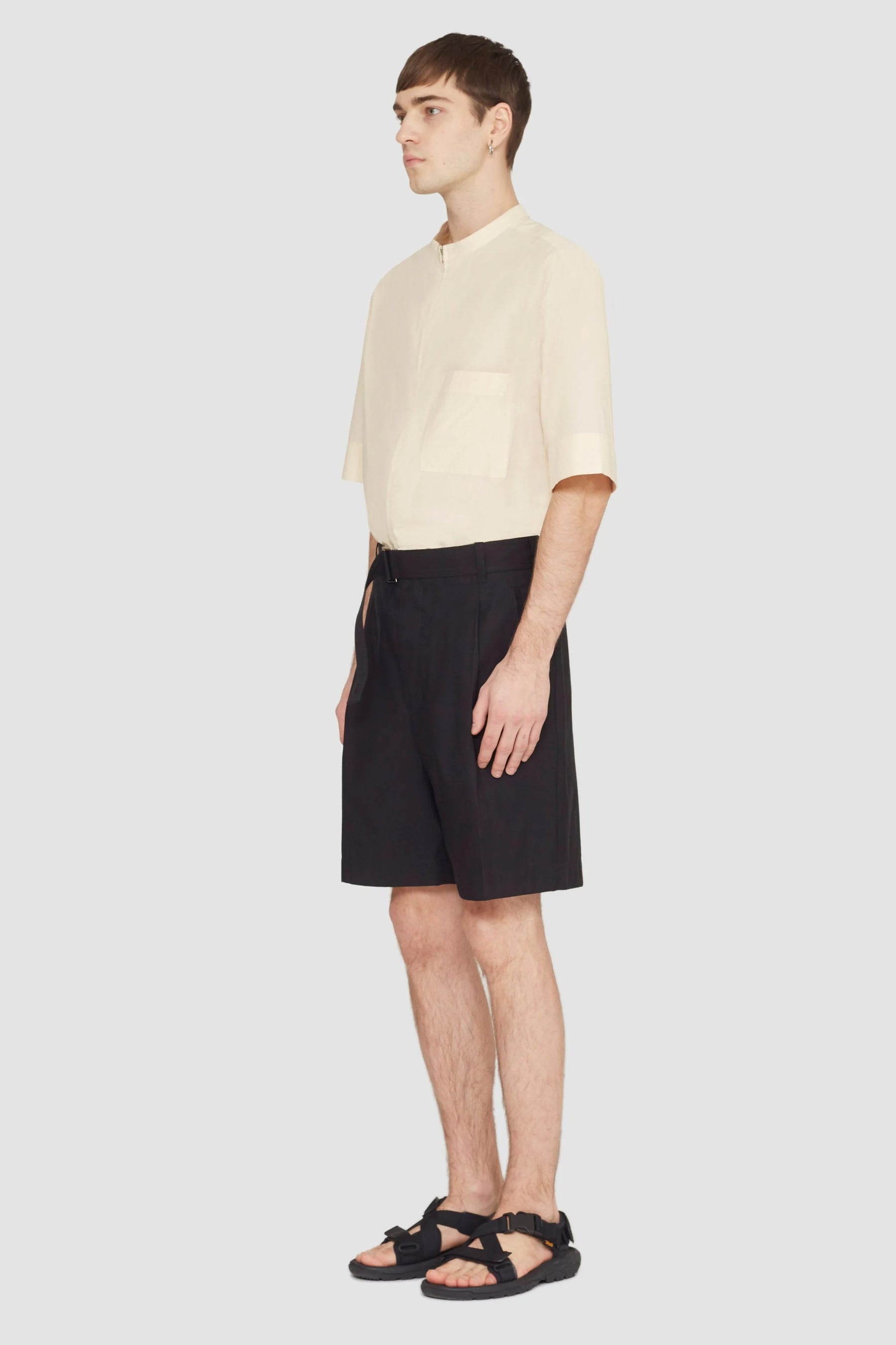 Pleated Belted Short - 8