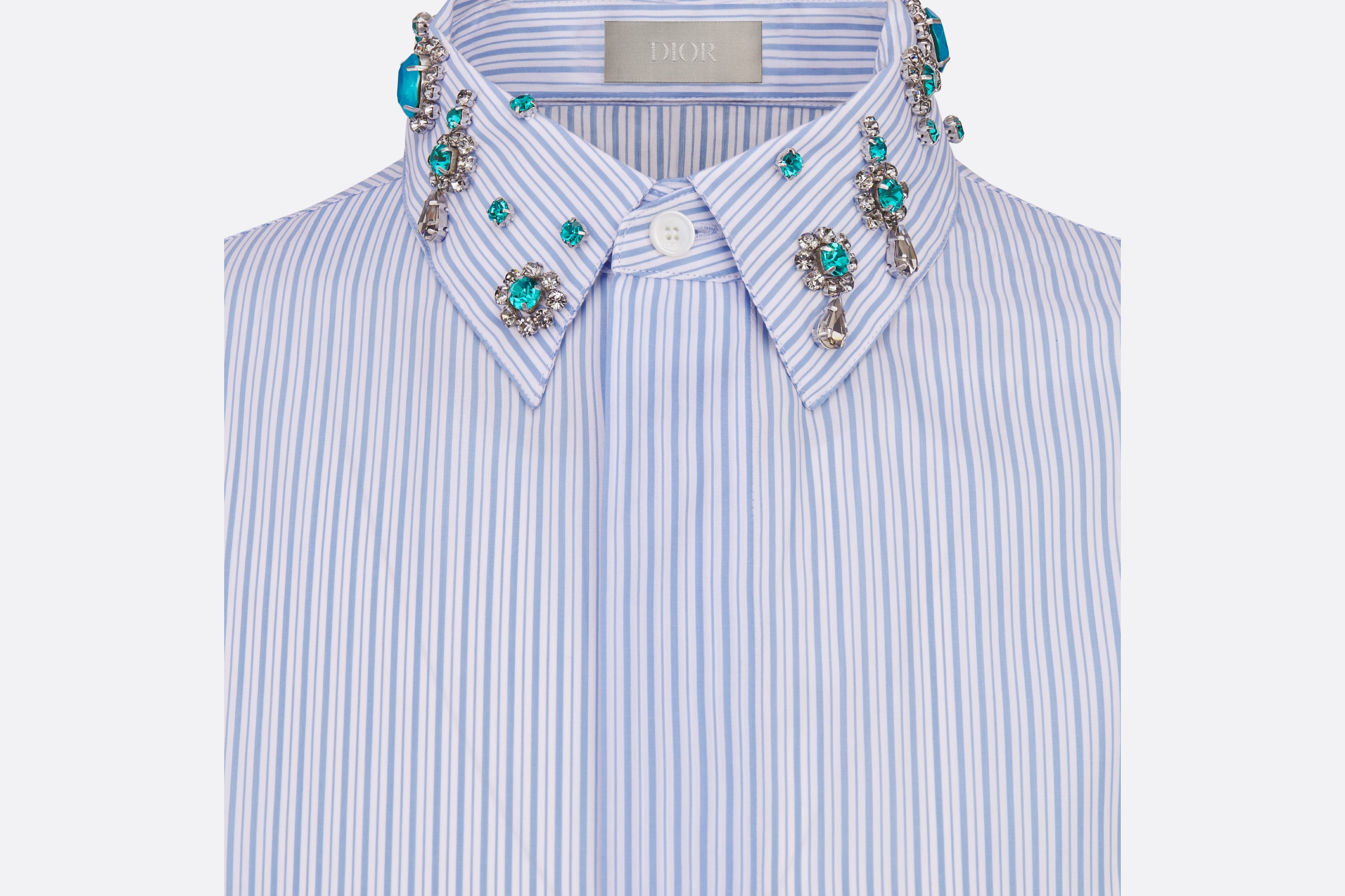 Cabochon Collar Shirt - 3