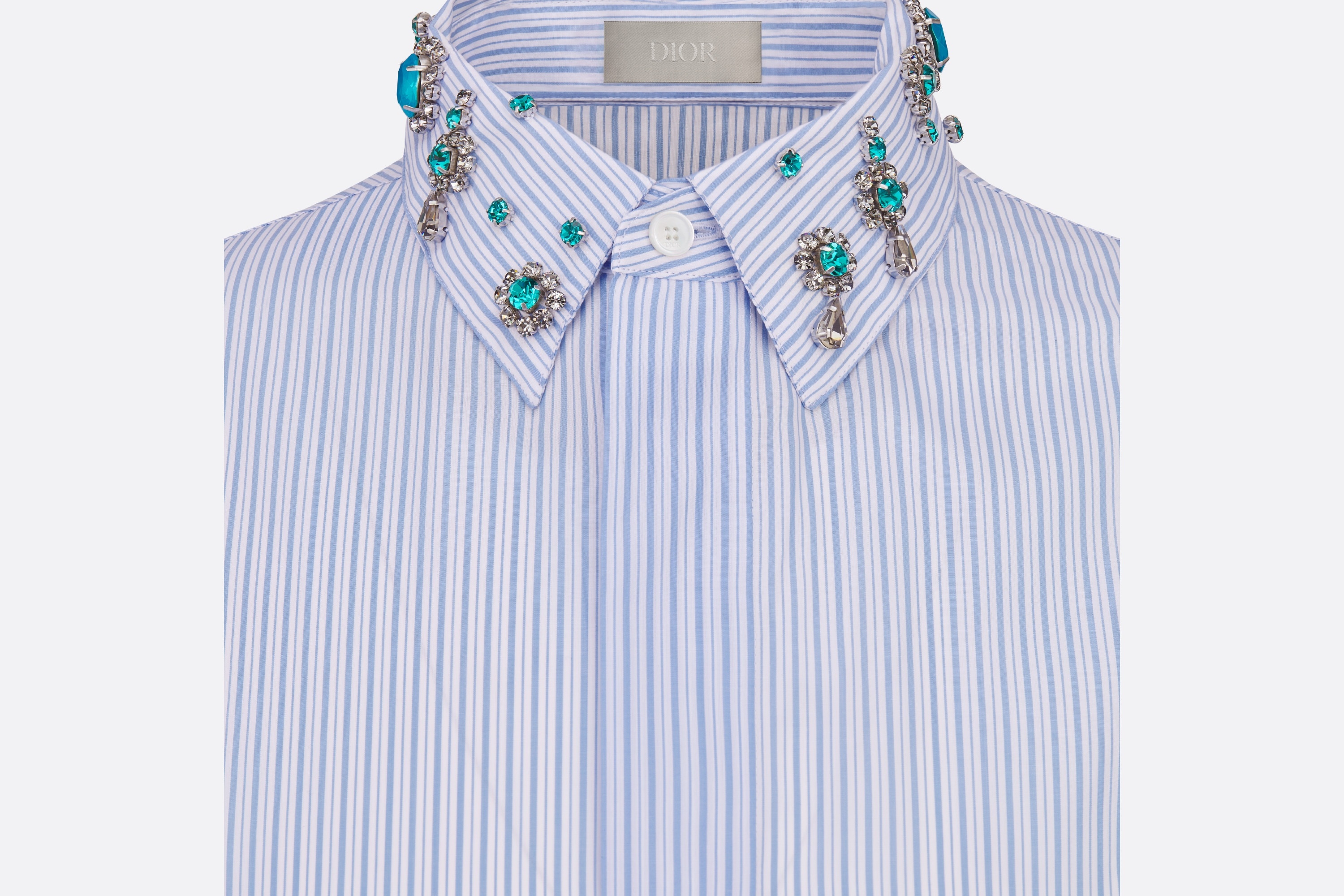 Cabochon Collar Shirt - 3