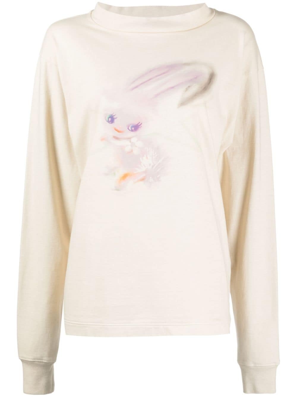 graphic-print cotton sweatshirt - 1