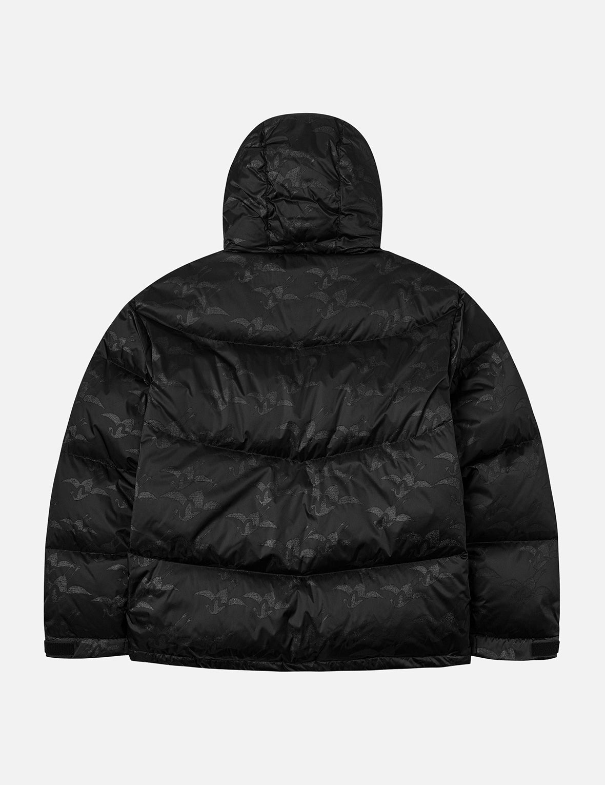 Allover Seagull Crane Jacquard Regular Fit Down Jacket - 6