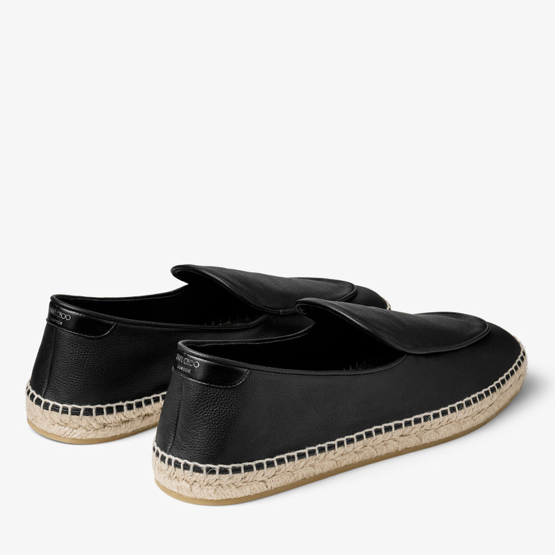JIMMY CHOO Shenton Espadrille
Black Tumbled Leather Espadrilles outlook
