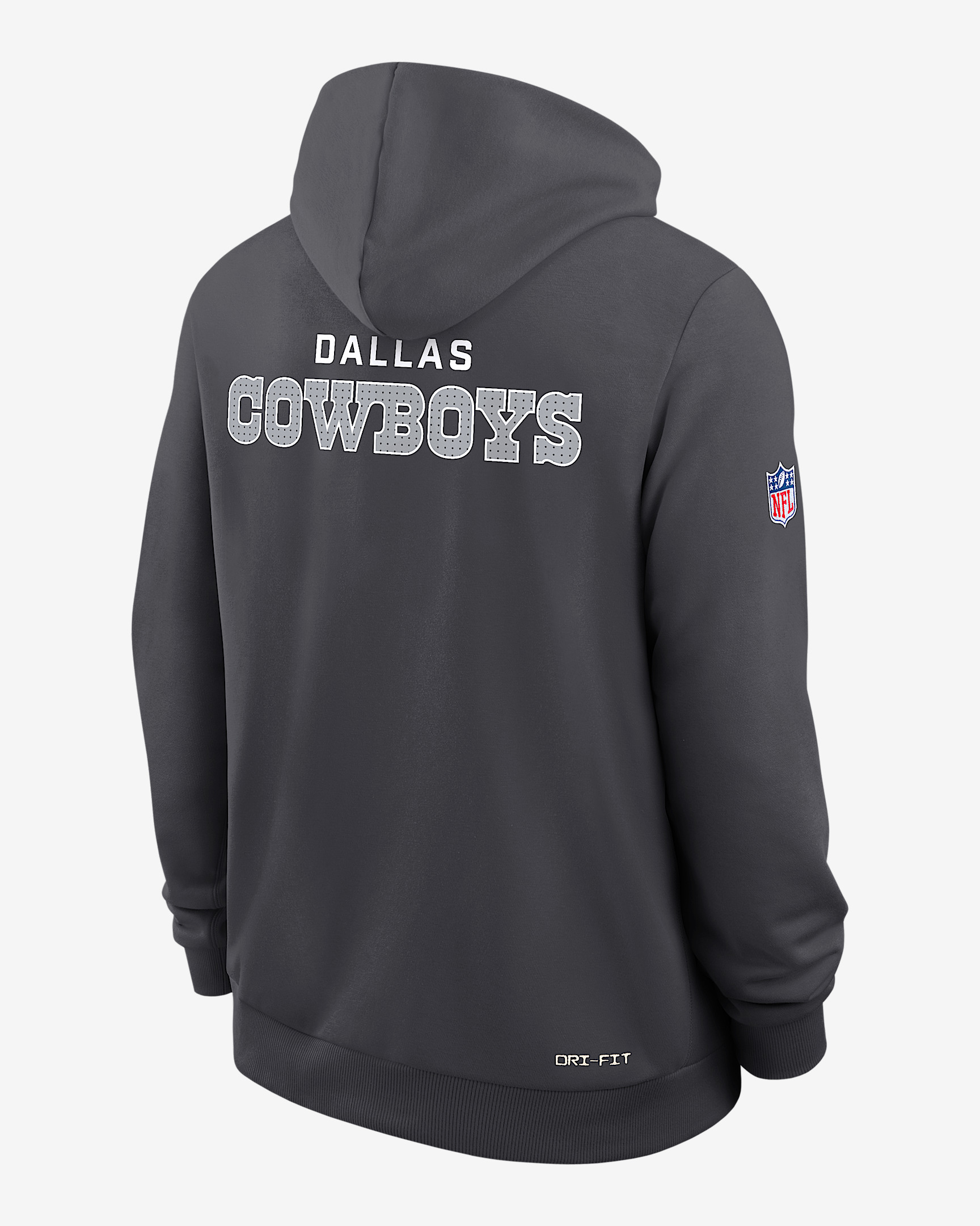 Dallas Cowboys Initial Home Sideline Men's Nike Dri-FIT NFL Pullover Hoodie - 2