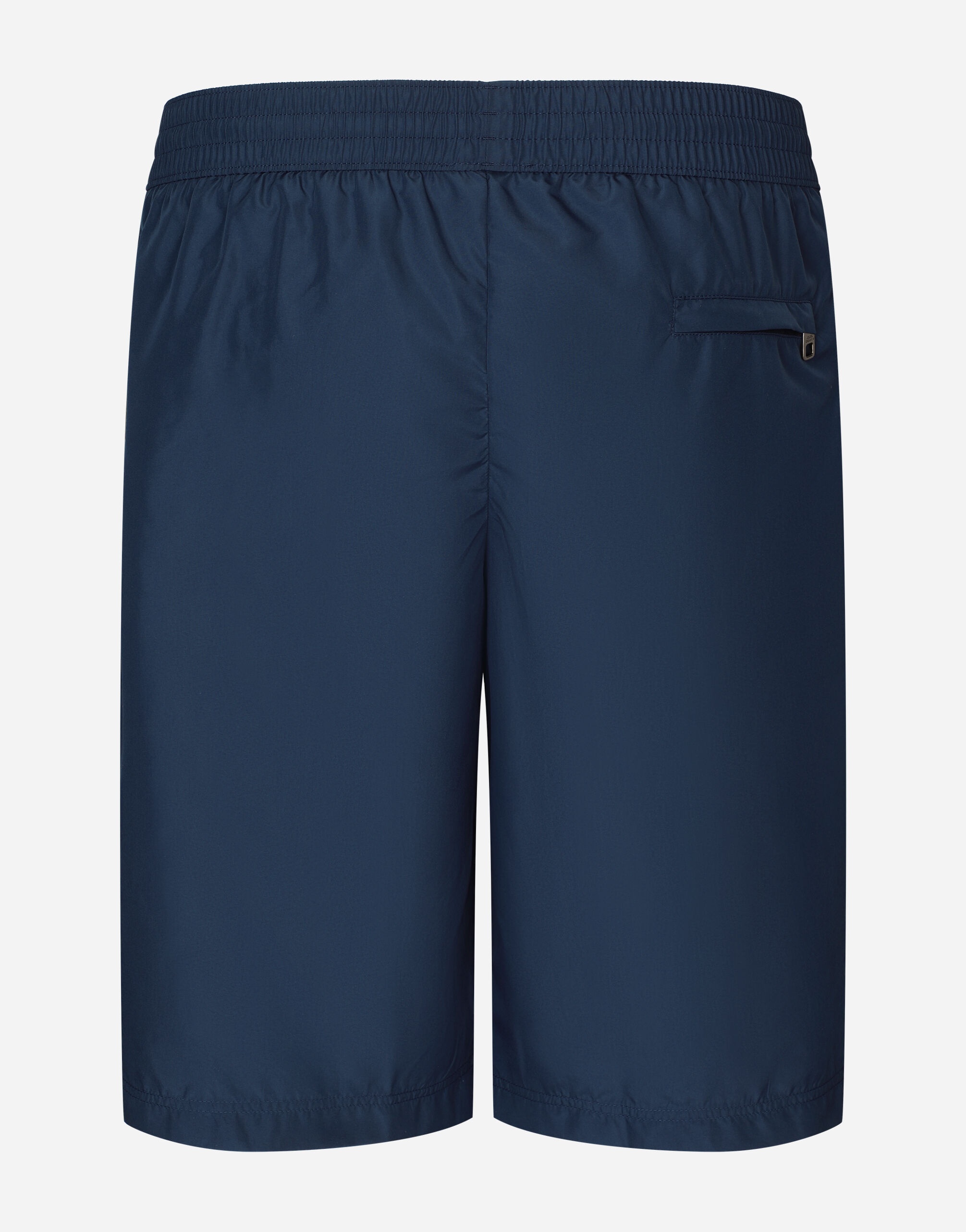 Mid-length swim trunks with logo tag - 2