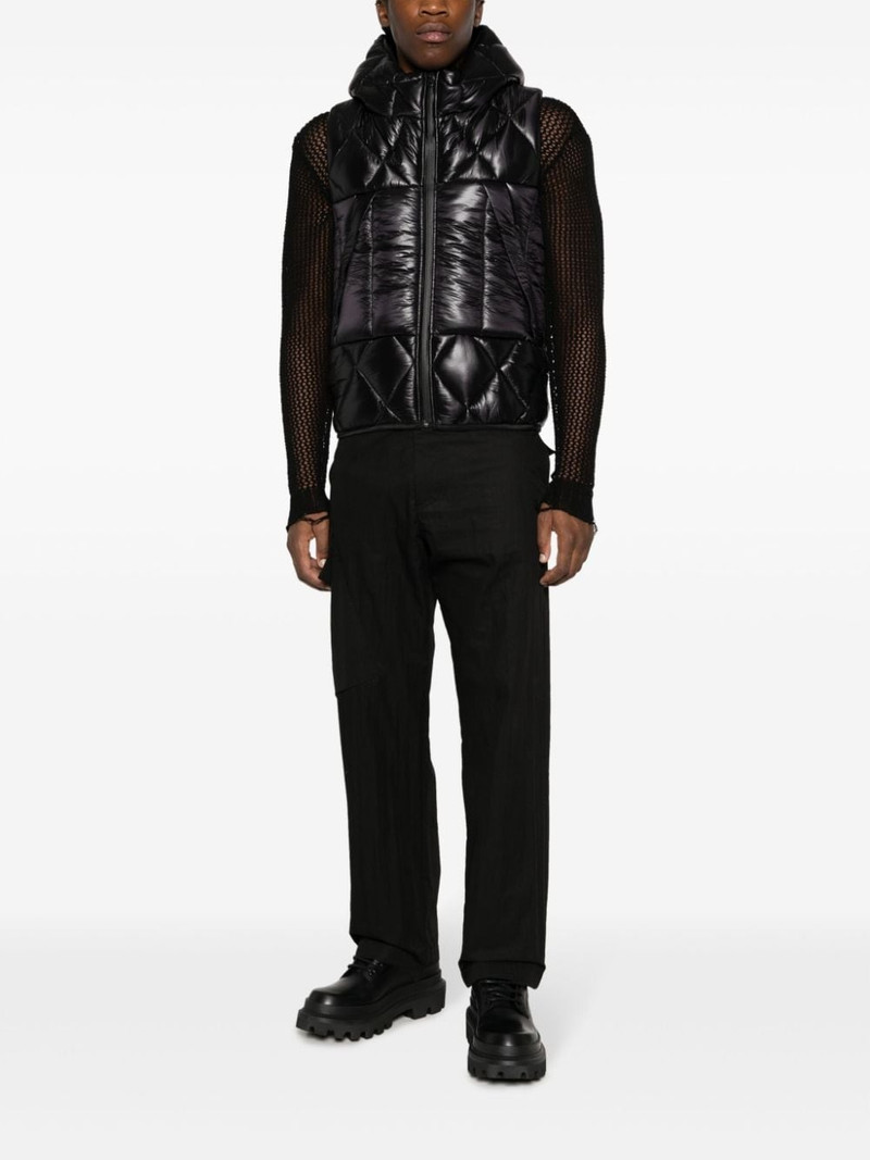 Junya Watanabe MAN quilted hooded gilet outlook