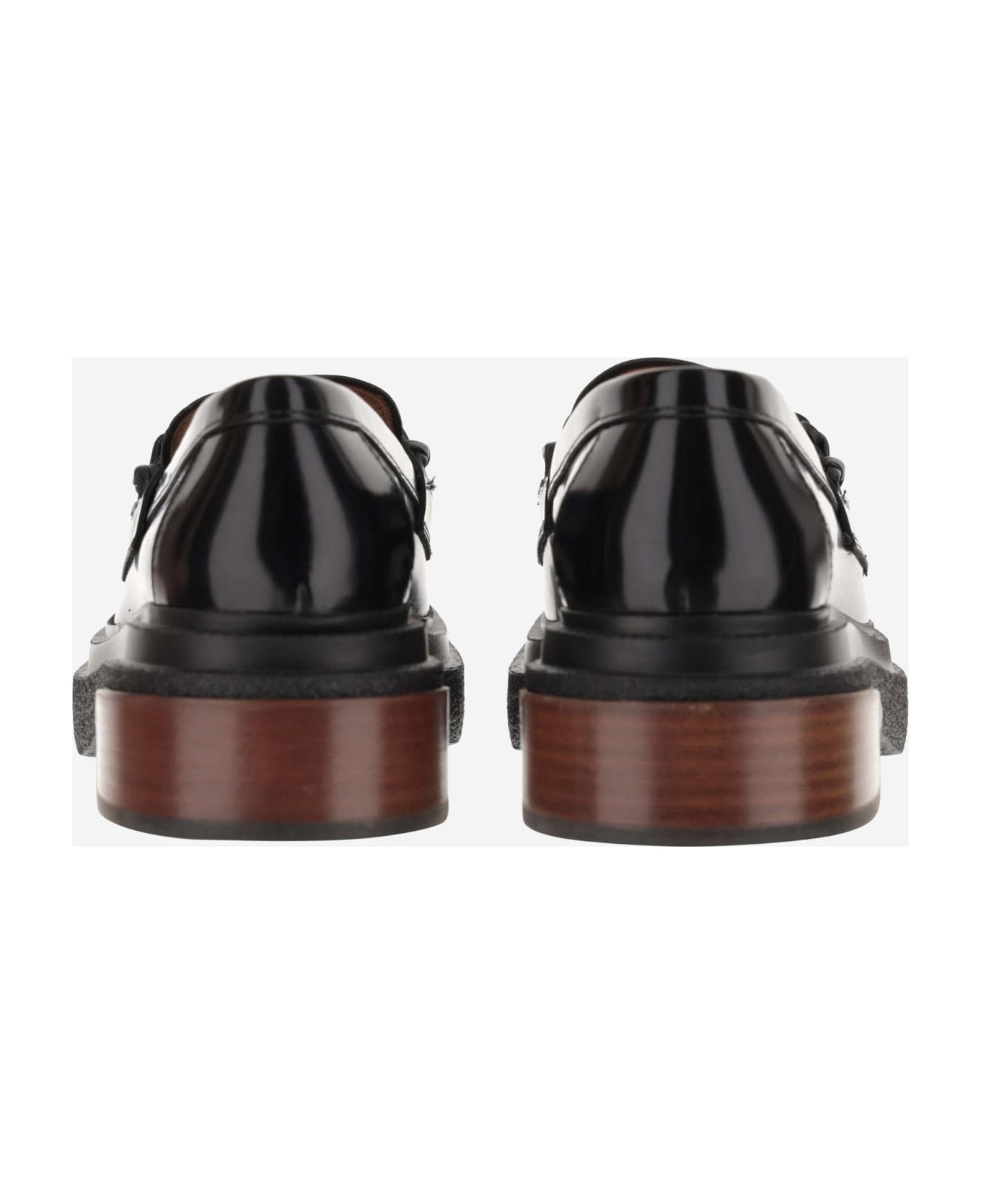 Leather Loafers With Weave - 4