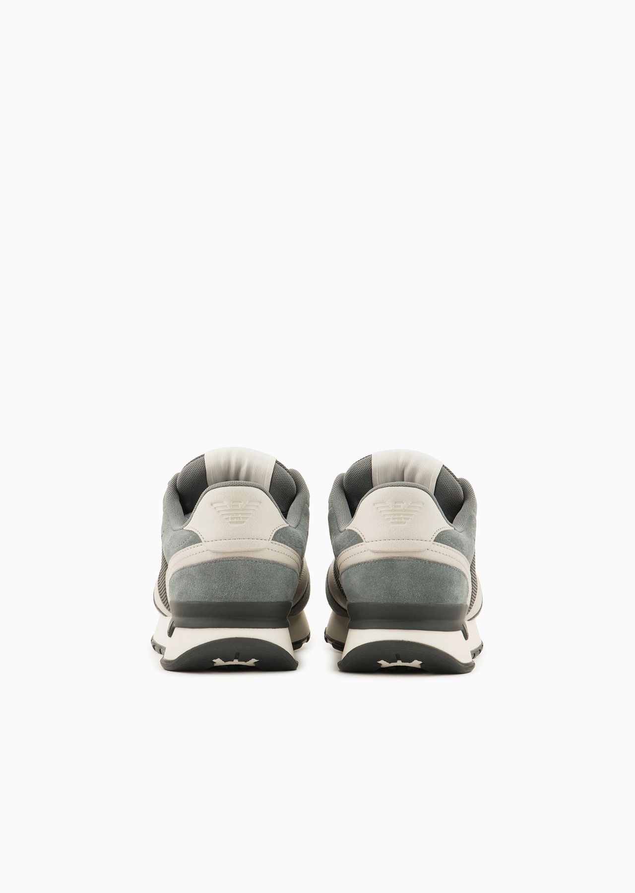 Mesh and suede sneakers with side eagle - 4