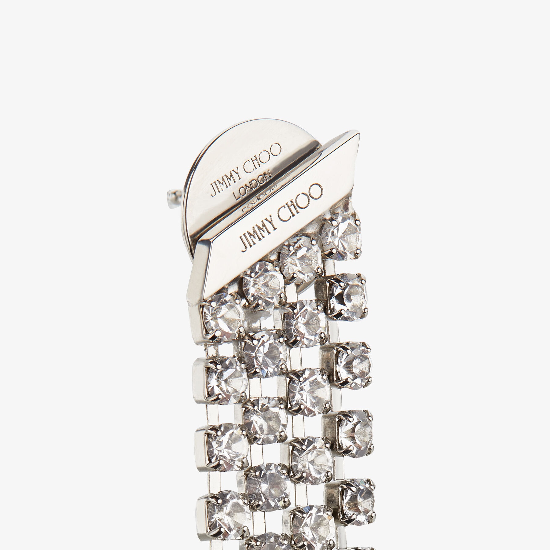 Saeda Fringe Earring
Silver-Finish Crystal Fringe Earring - 3