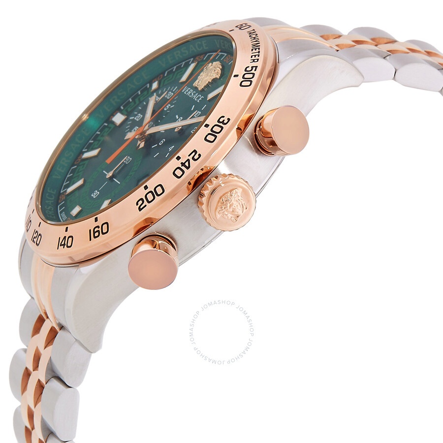 Versace Hellenyium Chronograph Quartz Green Dial Men's Watch VE2U00924 - 2