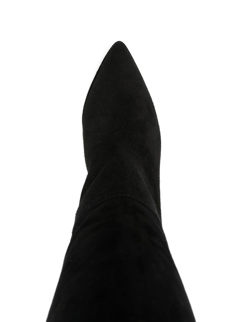 100mm suede knee-high stiletto boots 4