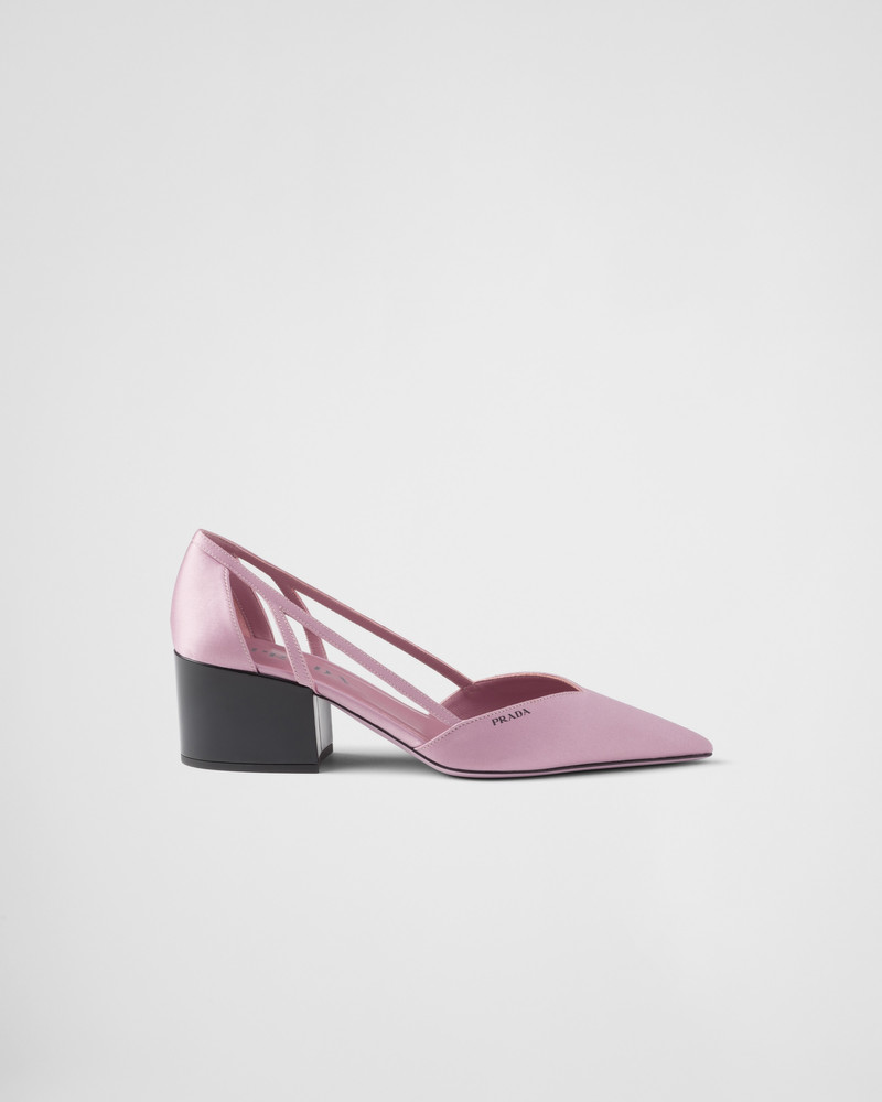 Prada Satin cut-out pumps outlook
