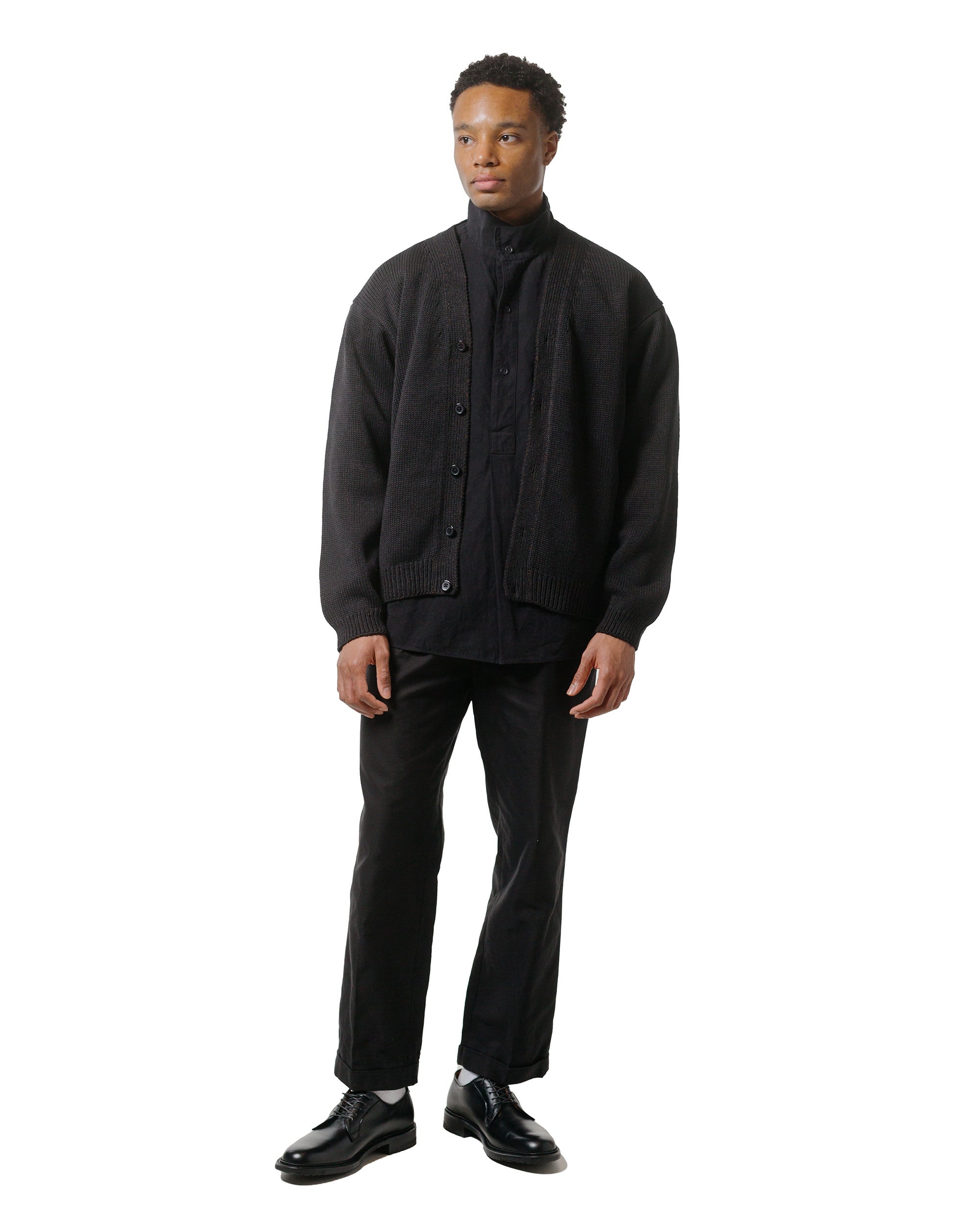 Standcollar Smock Ink Black - 4