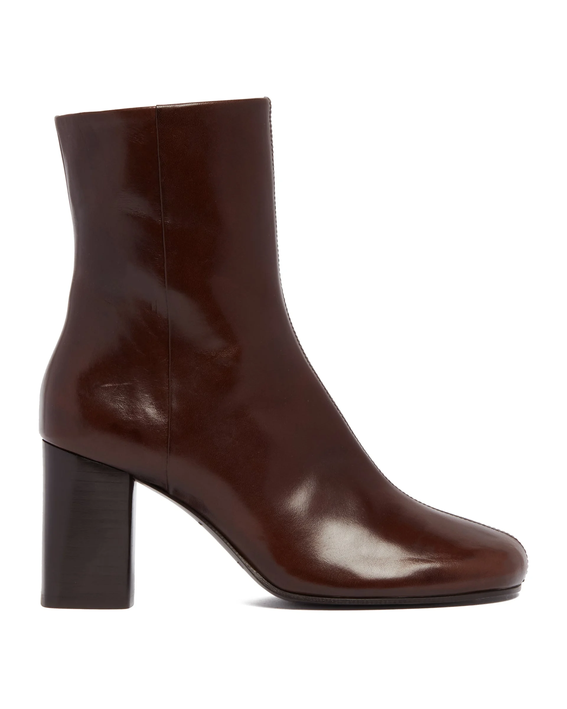 Brown Leather Anatomic Ankle Boots - 1