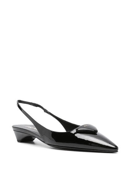 Prada Women Patent Leather Slingback Pumps - 3