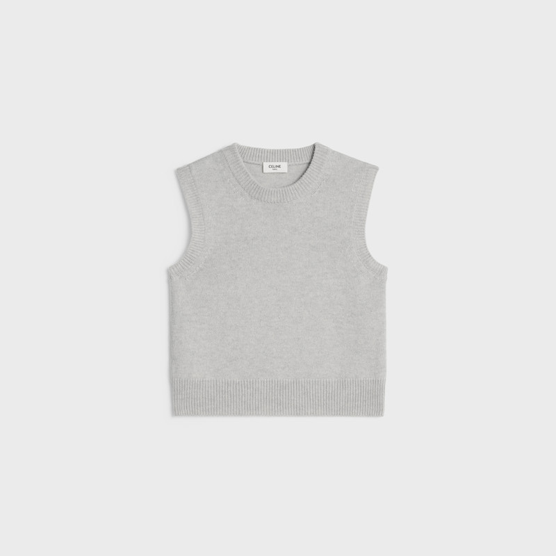 Triomphe tank top in heritage cashmere 1