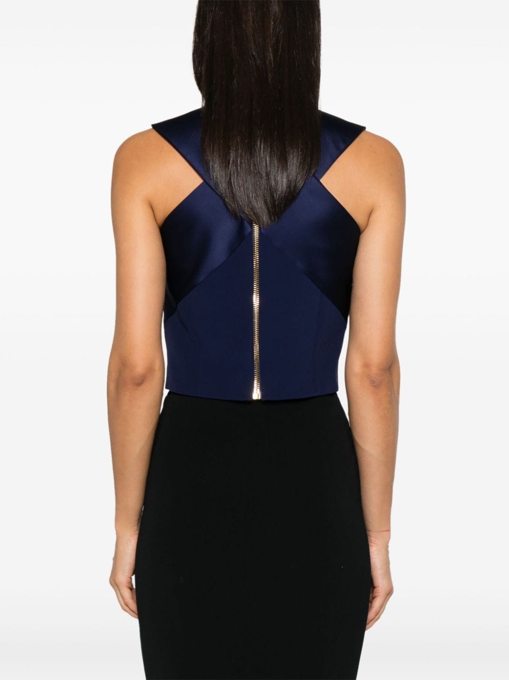 satin-trim top - 4