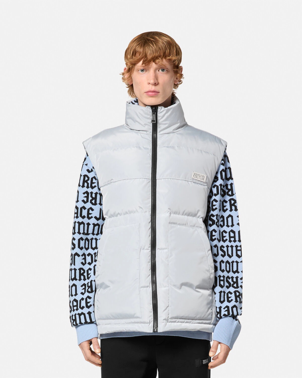 Logomania Reversible Puffer Vest - 4