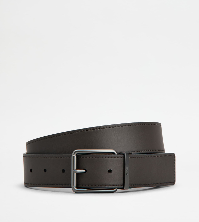 Tod's REVERSIBLE BELT IN LEATHER - BLACK, BROWN outlook