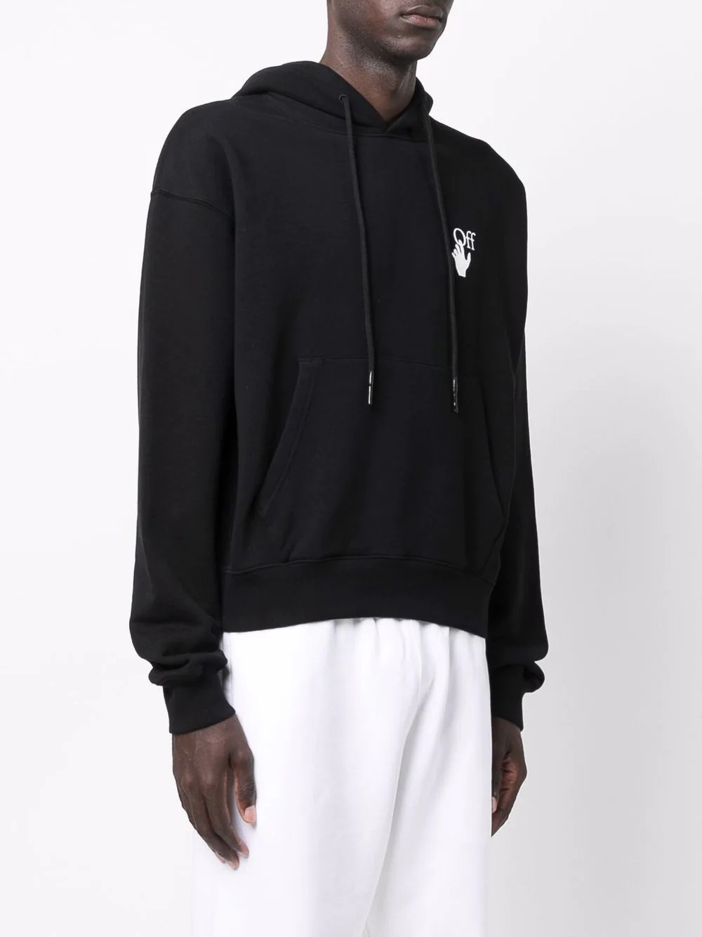 logo-print drawstring hoodie - 4