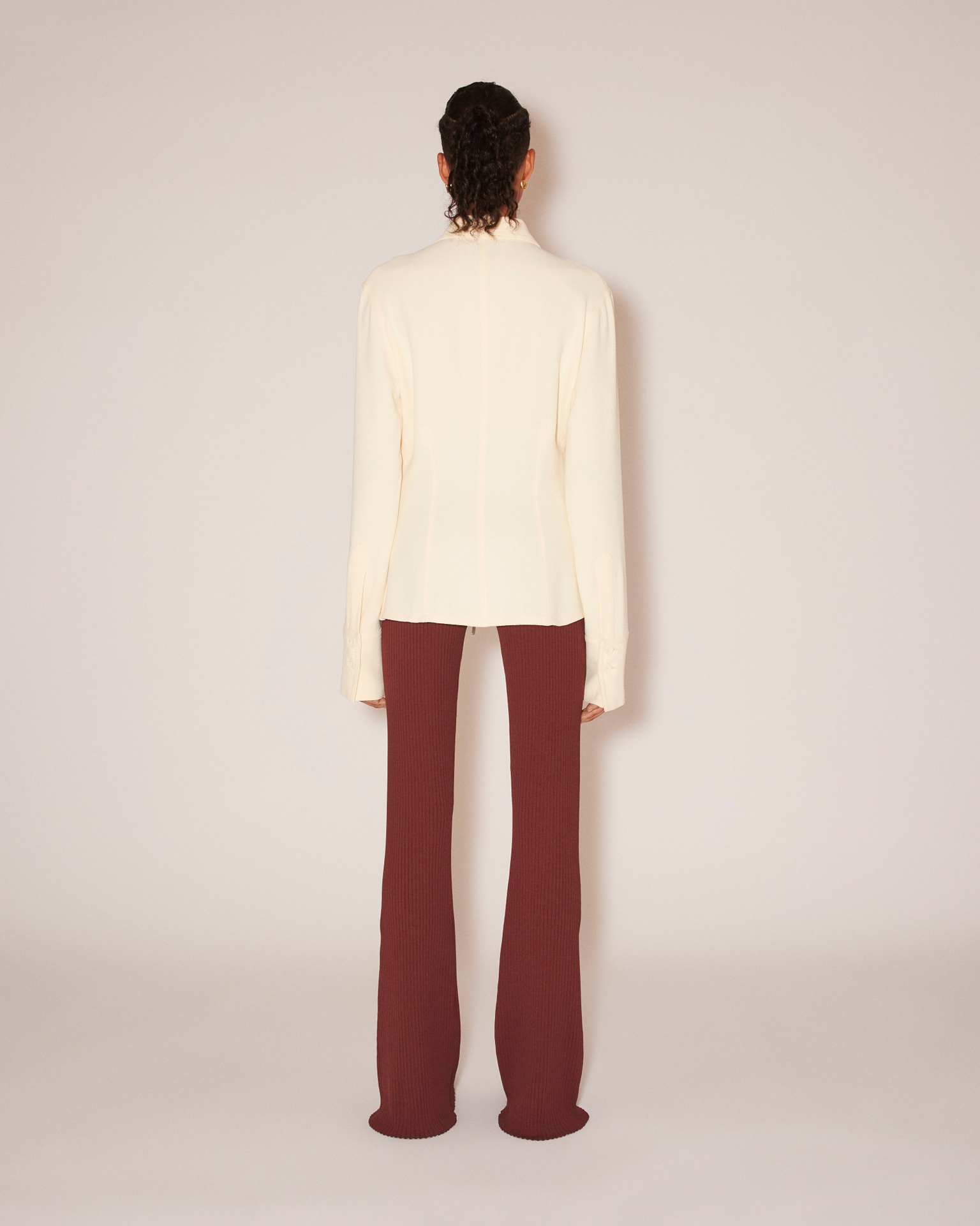 CAMELLIAS - Boucle-crepe jacket - Vanilla - 4