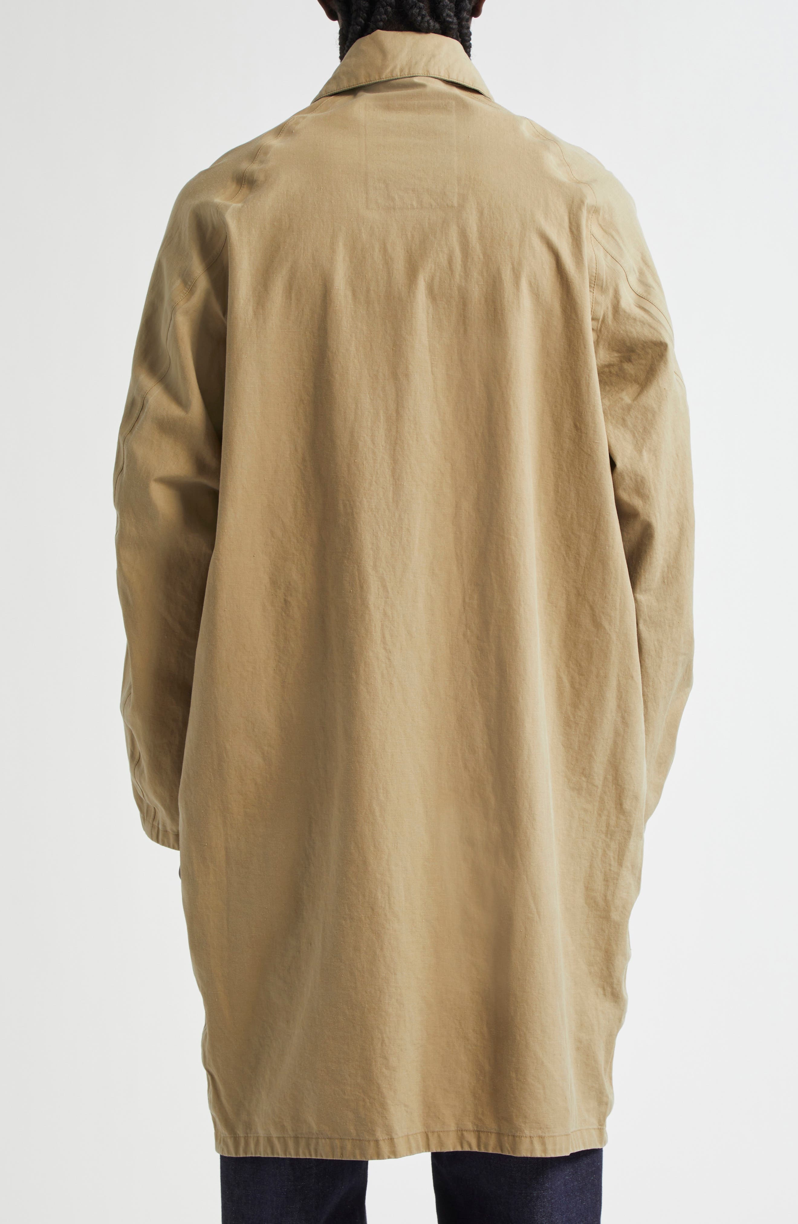 VISVIM Henderson 3L Laminated Linen Coat in Beige at Nordstrom - 2