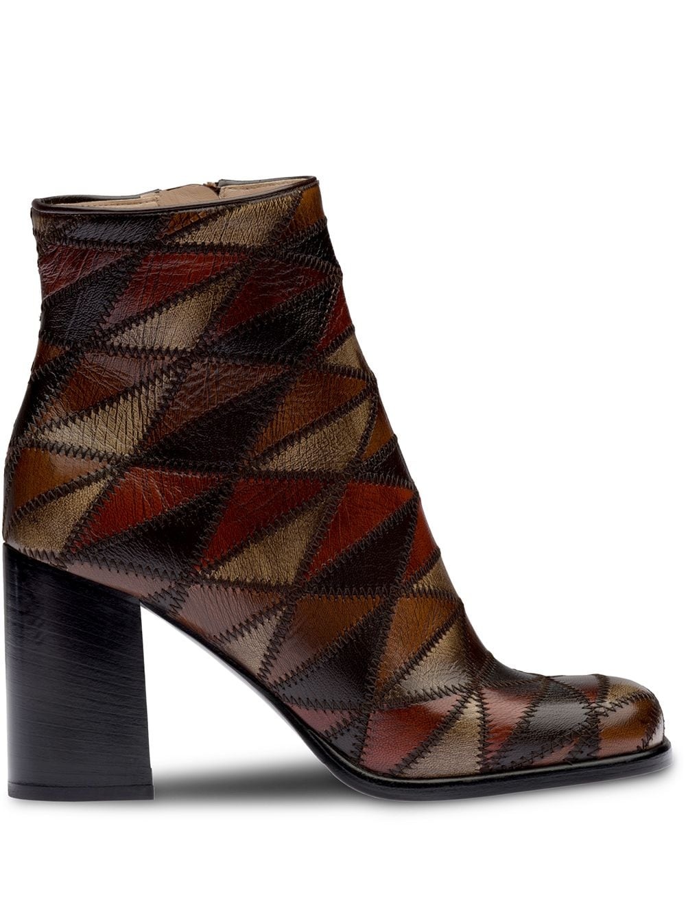 geometric pattern ankle boots - 1