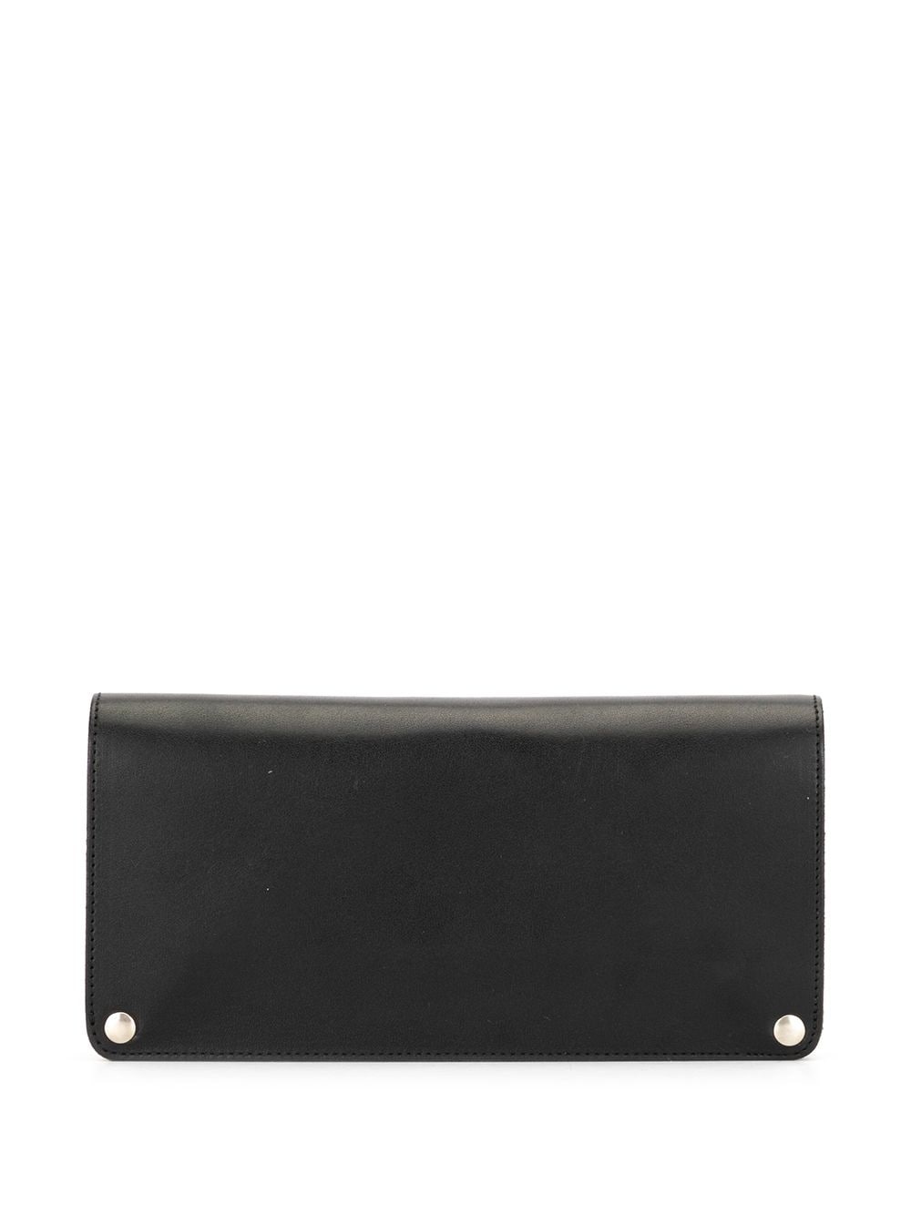 slogan-print leather wallet - 2