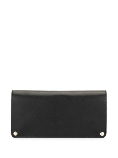 Comme Des Garçons slogan-print leather wallet outlook