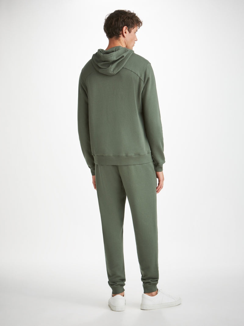 Men's Pullover Hoodie Quinn Cotton Modal Soft Green - 4