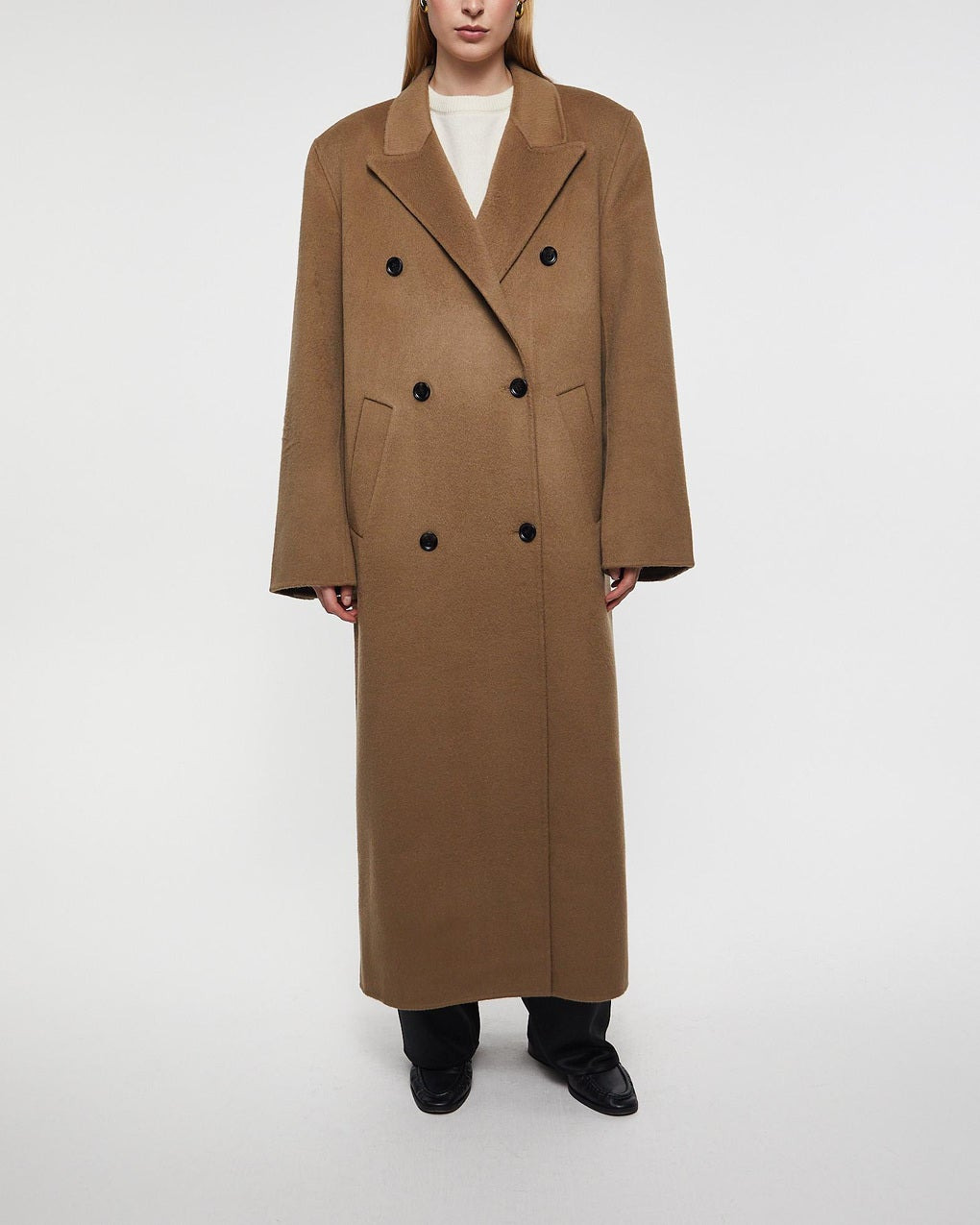 Coat Deja Double-Breasted Tan - 2