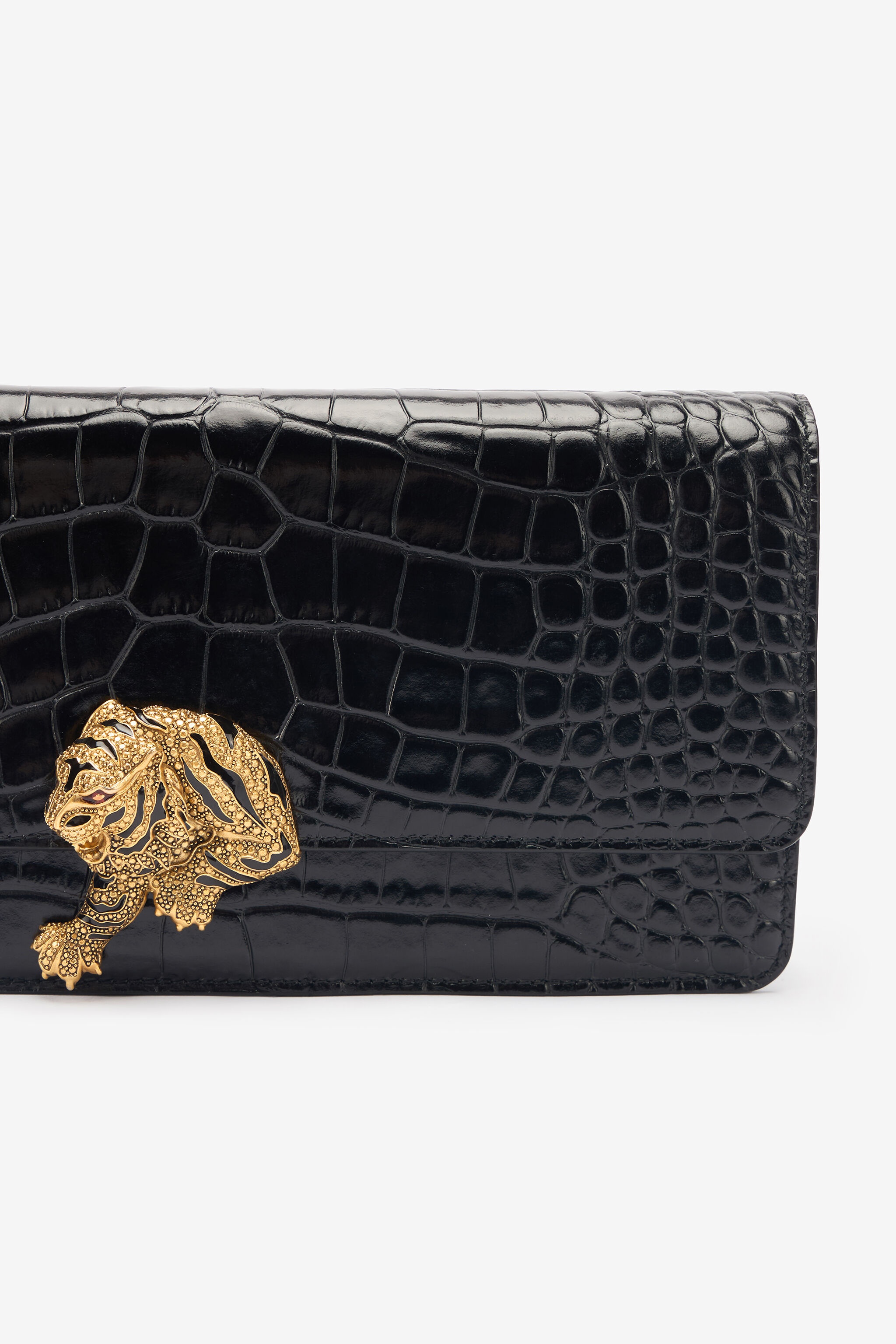 Long Crocodile-Print Roar Clutch - 4