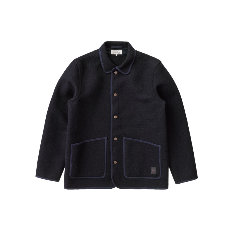 Fred Cloth Jacket Navy - 7