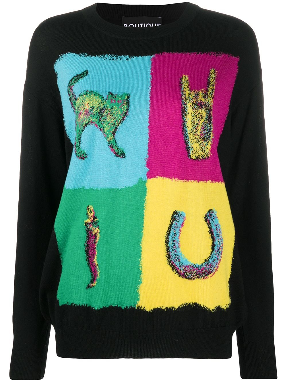 graphic print jumper - 1