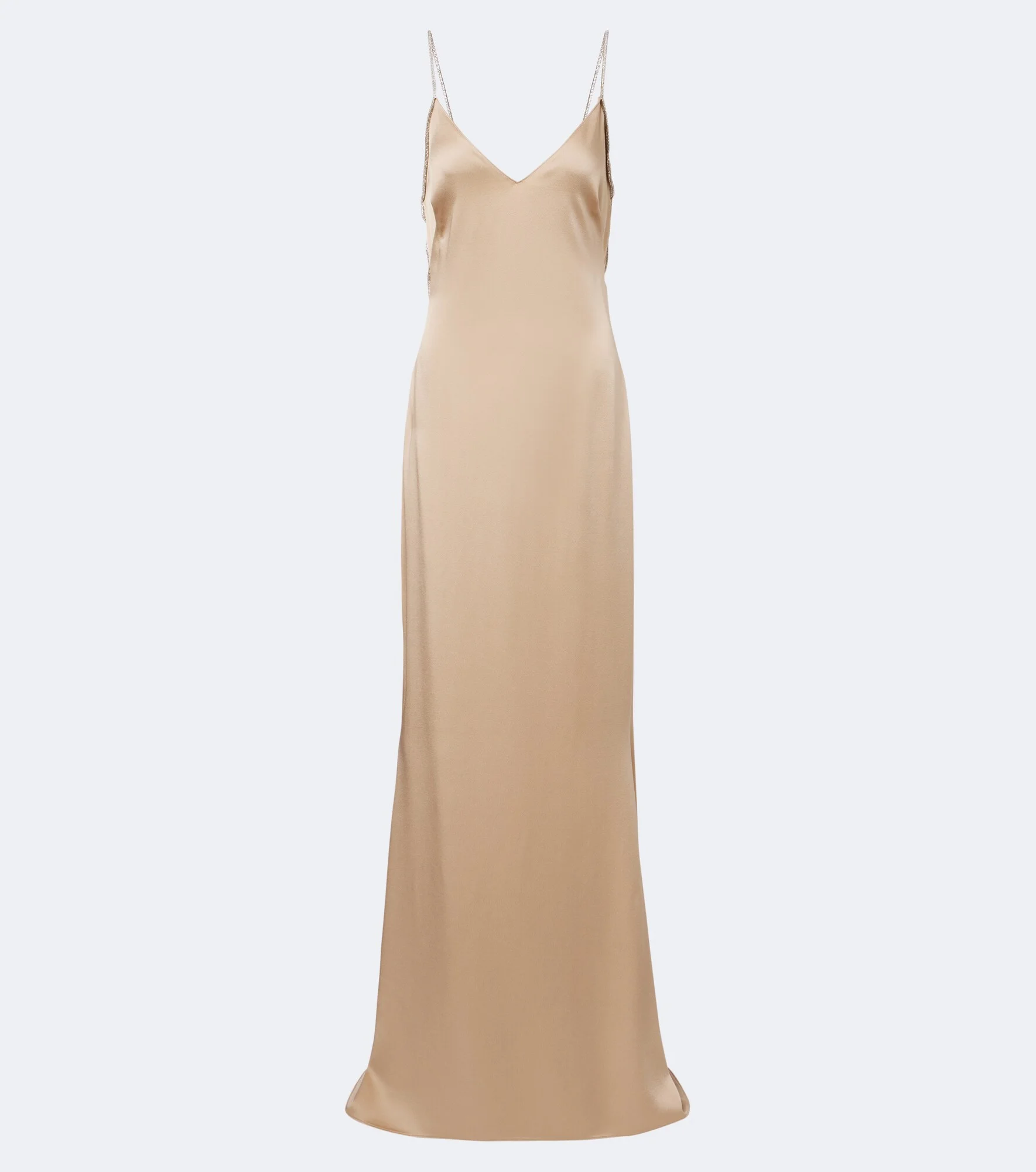 Embellished satin gown - 1