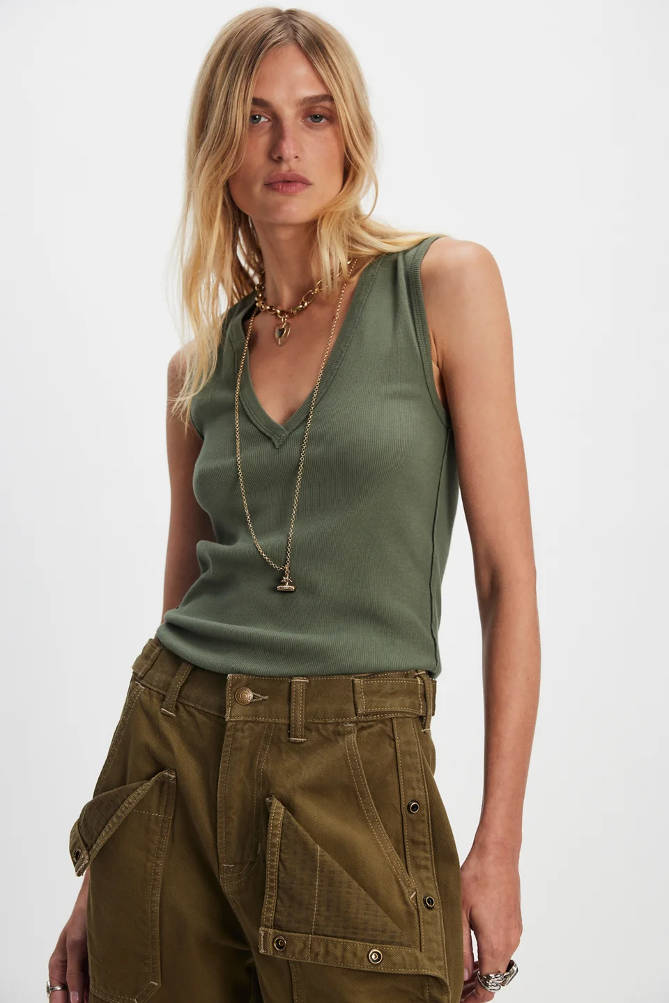 We The Free Neria V-Neck Tank Top - 1