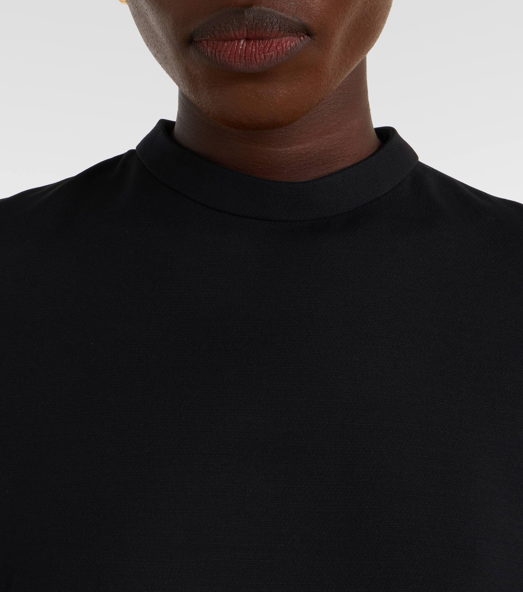 Crepe Couture bow-detail minidress - 4