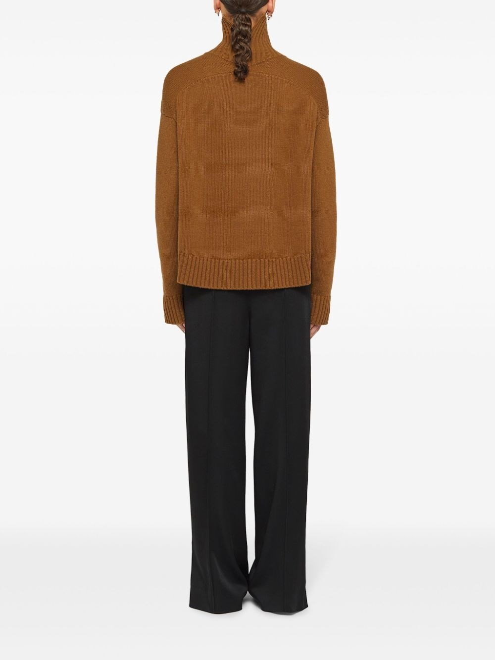 トップス JIL SANDER turtle neck knit sweater JIL SANDER Oversized ribbed wool turtleneck sweater | NET-A
