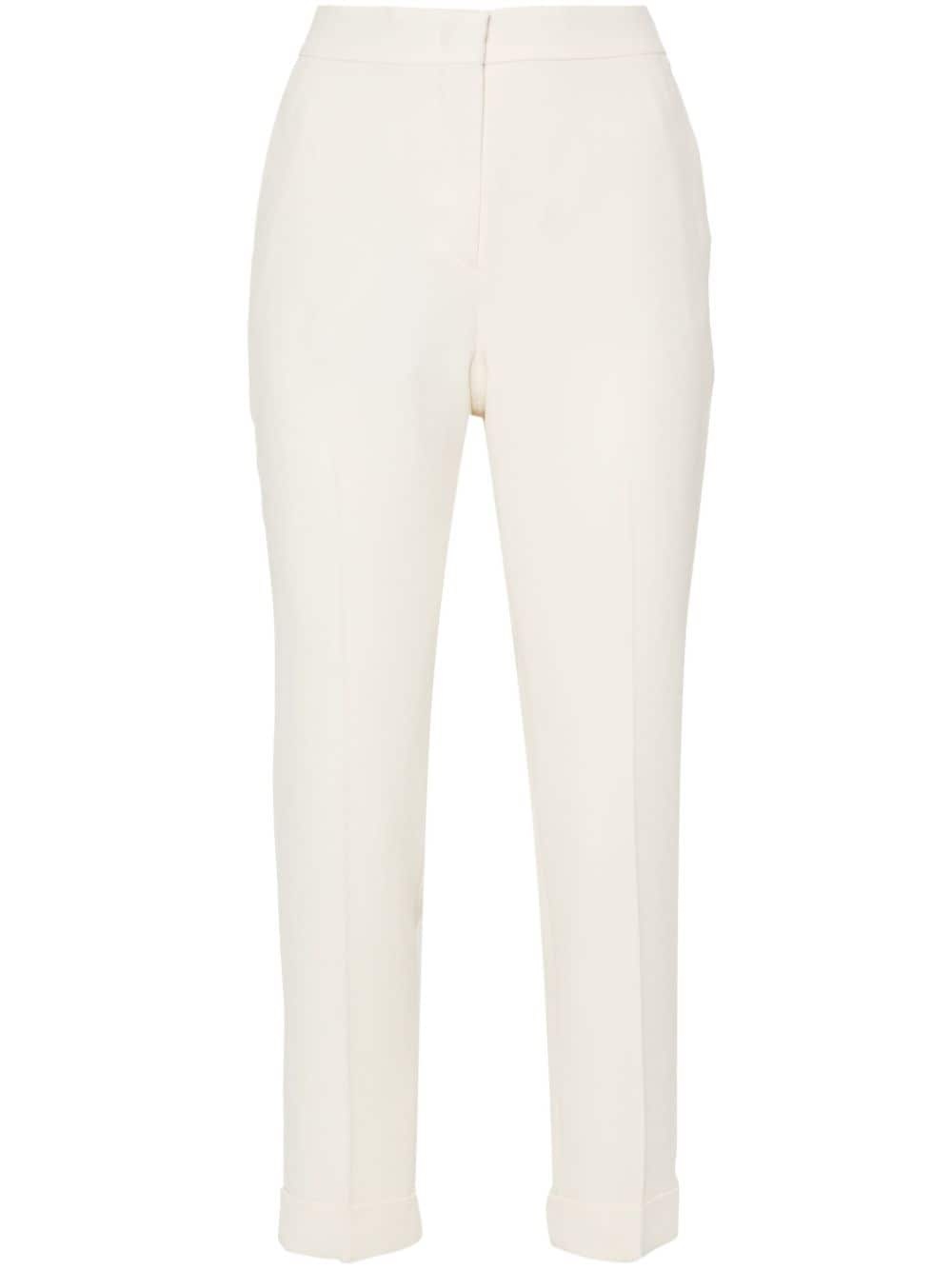 cropped high-rise trousers - 1