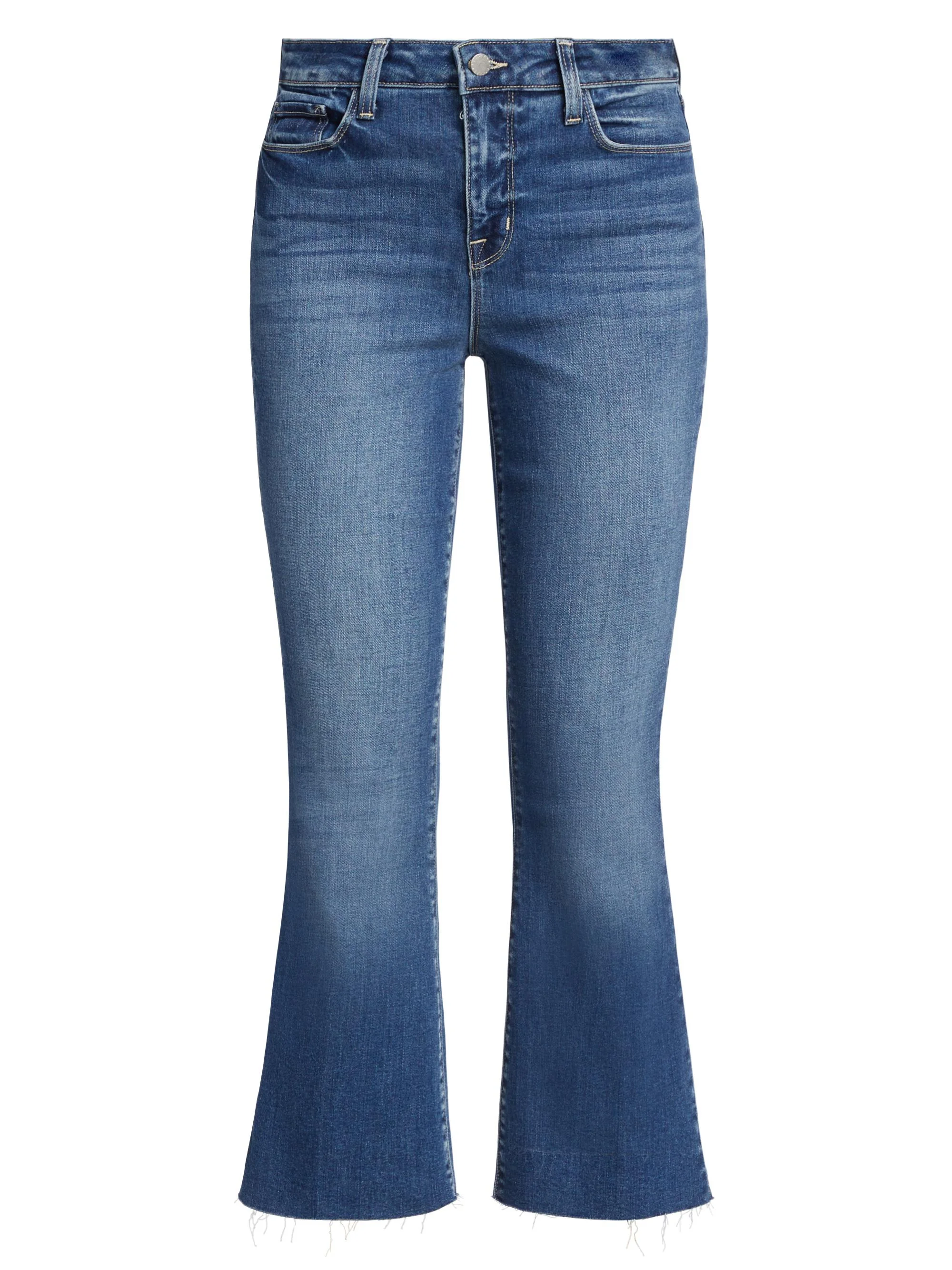 Women's Kendra Mid-Rise Stretch Flare Crop Jeans - Cambridge - 1