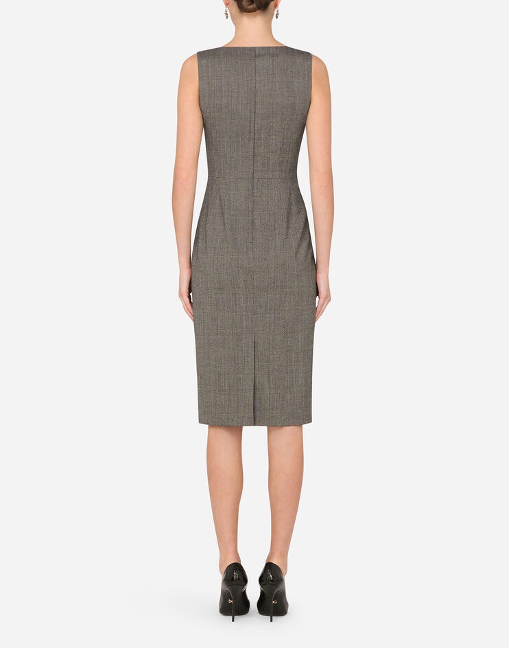 Glen plaid midi dress - 2