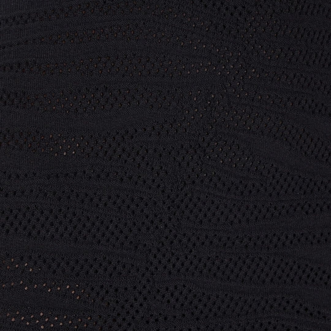 Midi Dress With White Tigress Openwork Detailing - 5