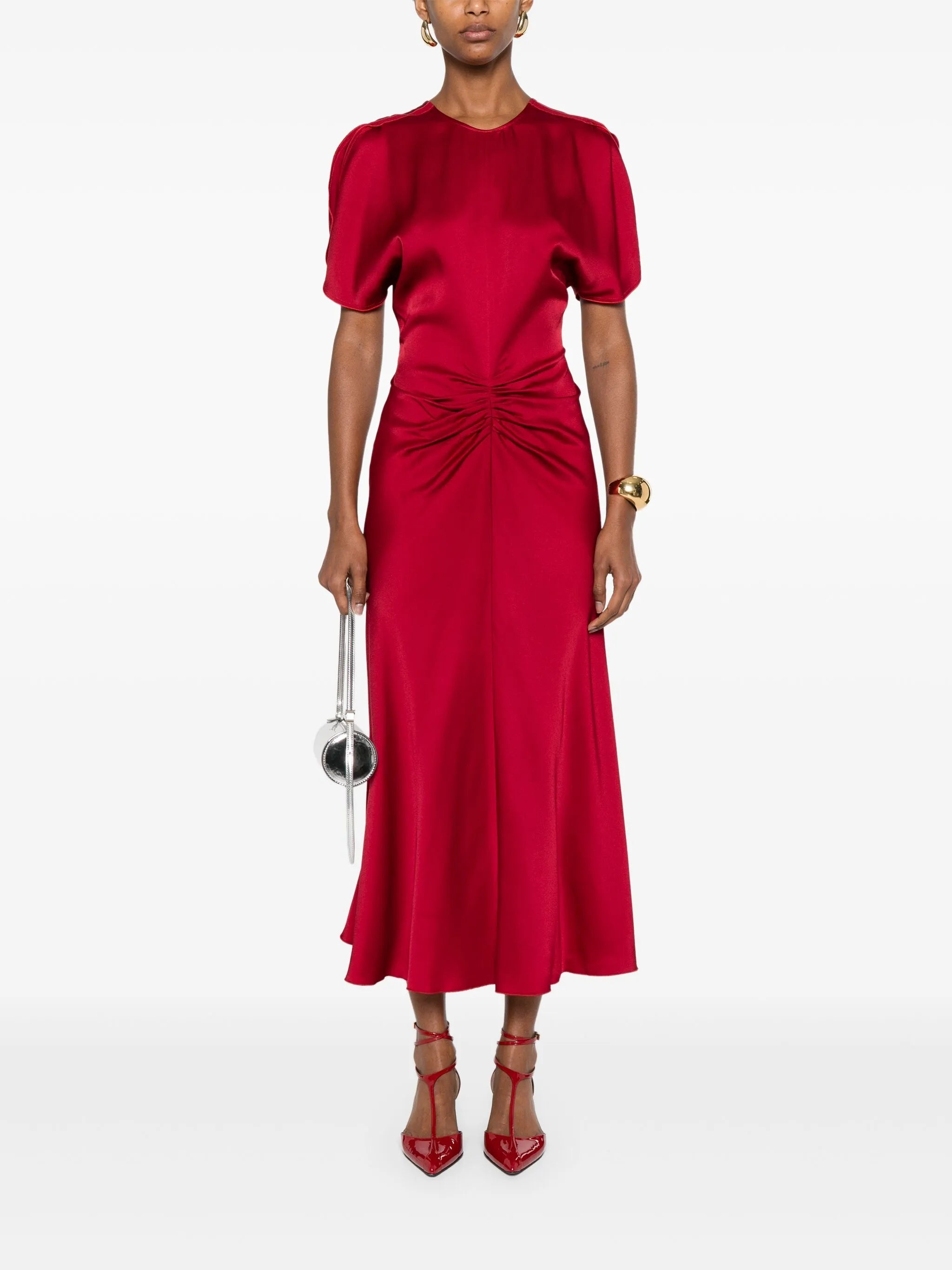 Gathered-detail Midi Dress - 2