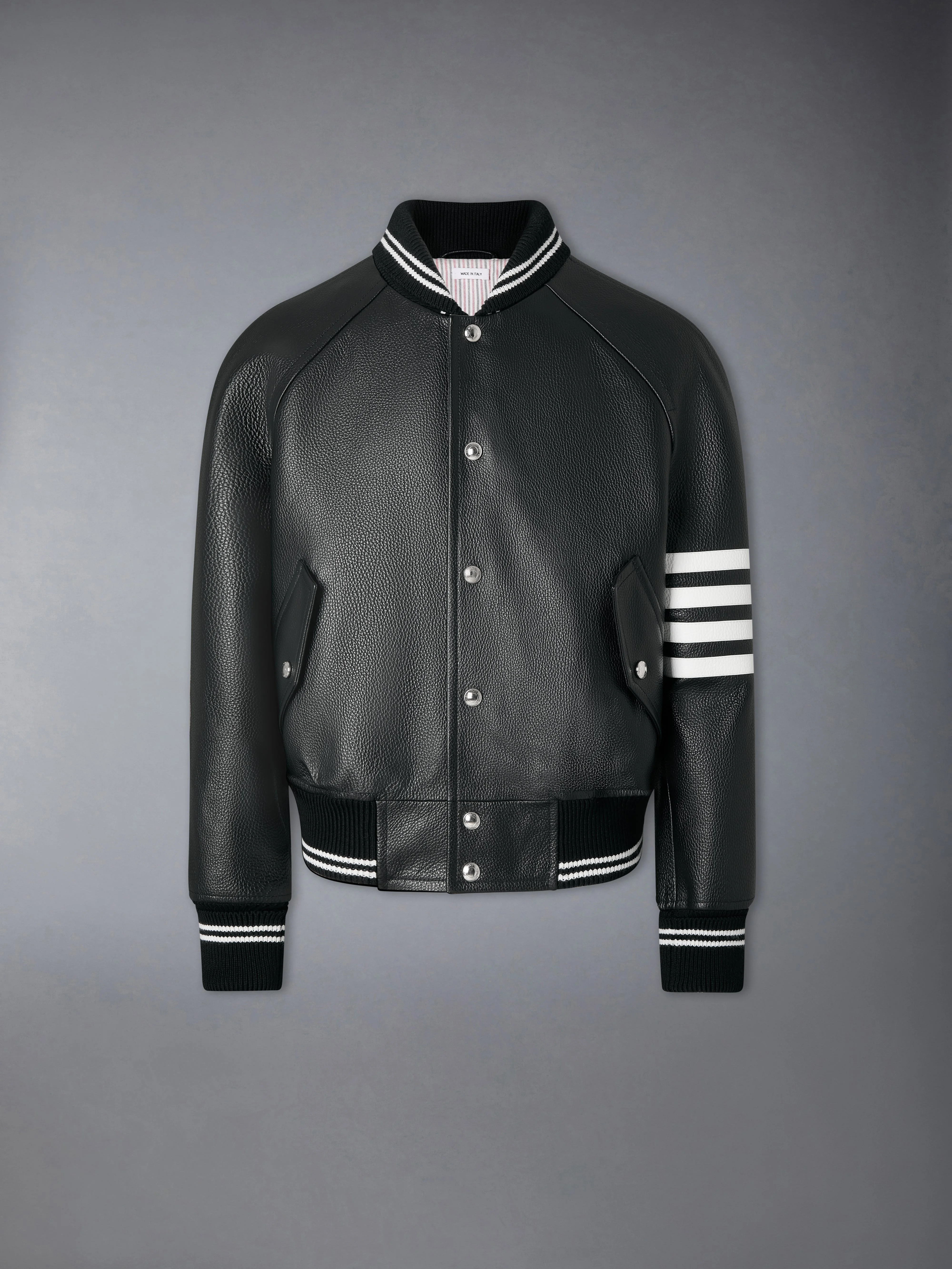 RAGLAN SLEEVE OVERSIZED LEATHER BLOUSON - 1