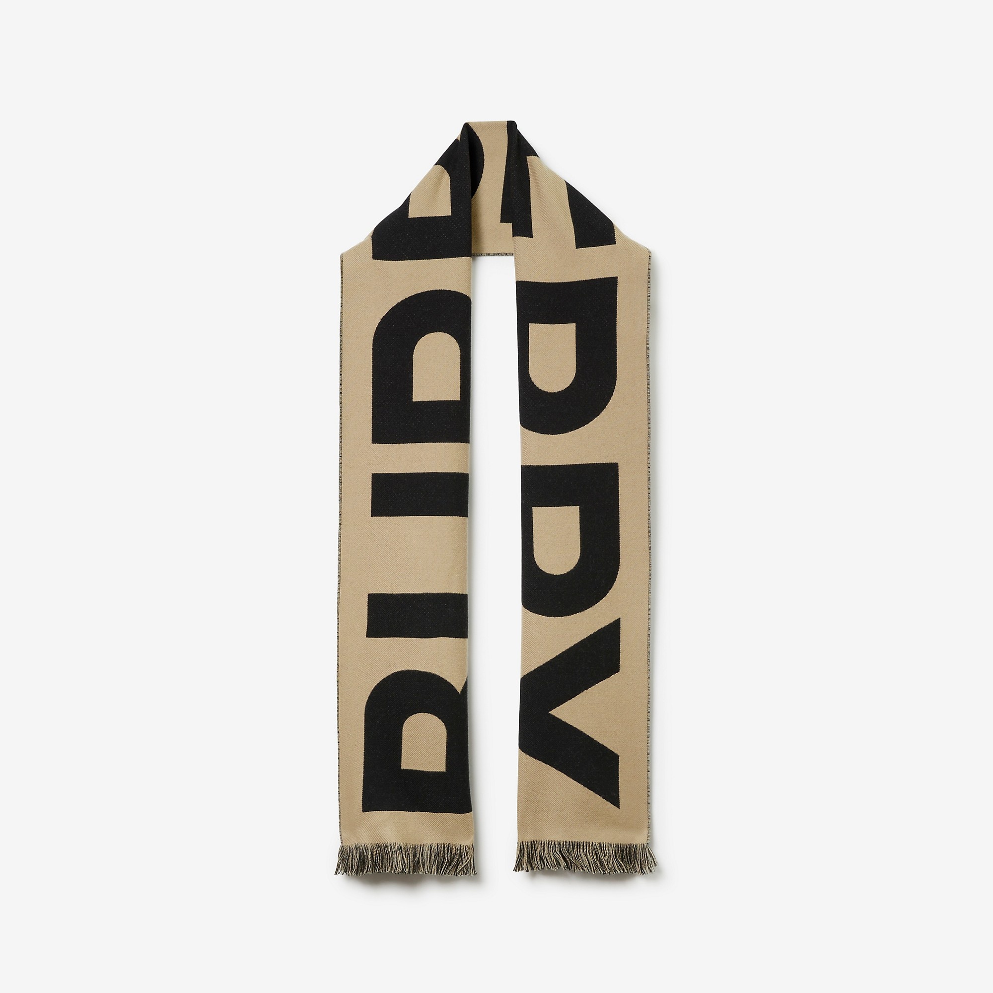 Logo Wool Jacquard Scarf - 6