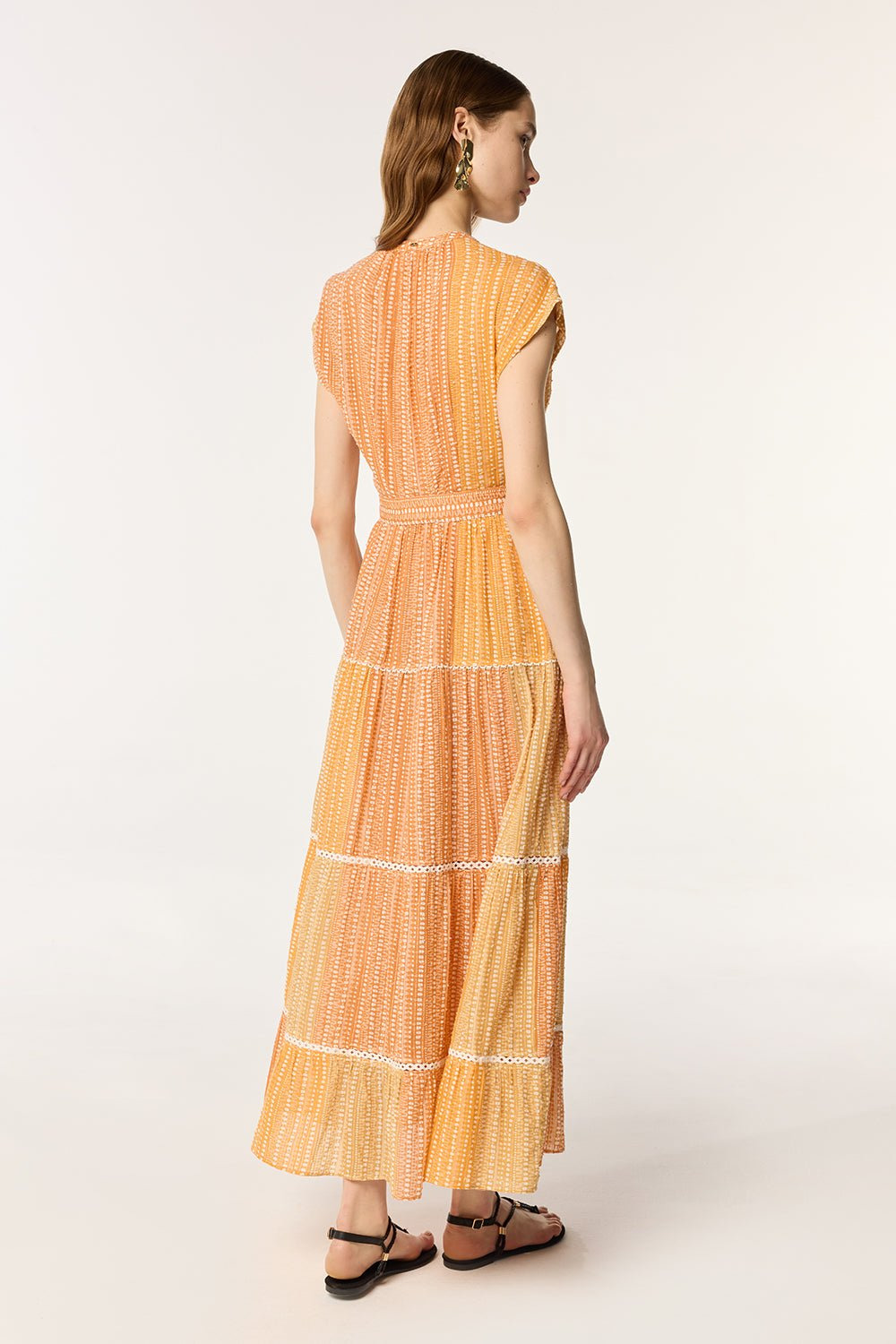 Long Dress Kora - Orange Shona - 3